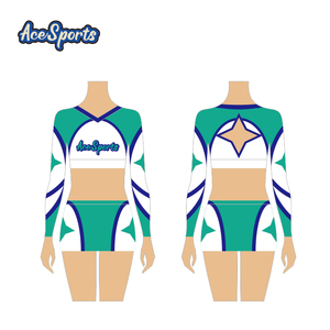 Tenues de majorettes Ace Sports de haute qualité, personnalisables OEM, vierges, imprimées, dégradées, avec strass, ensembles techniques et stylés - Product Image 6