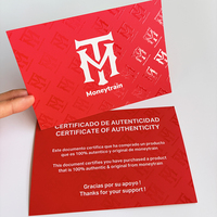 Tarjeta de Felicitación de Lujo con Logotipo Personalizado, Tarjeta de Agradecimiento, Impresión Offset, Estampado en Oro, Barnizado Mate, para Ocasiones Festivas, Papel