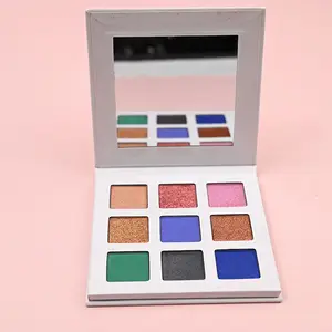 Tự làm vuông Pan Eyeshadow Palette nhãn hiệu riêng trang điểm Eyeshadow Palette ép Eyeshadow mắt trang điểm