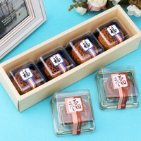 Chocolat clair En Plastique Grand Carton Transparent Oeuf Ongles Parfum Fraise Dates Boîte D'emballage avec Couvercle