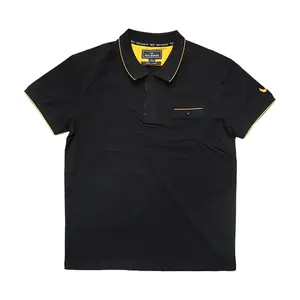 Factory Wholesale Custom Logo Solid Color Golf Shirt Breathable Cotton Spandex Polo Shirts For Men