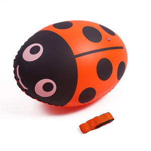Flotador de natación con diseño de escarabajo, doble cámara de aire, juguete acuático inflable para niños y adultos, diseño de dibujos animados novedoso, material de PVC - Product Image 2