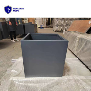 Maceta Cuadrada <span class=keywords><strong>de</strong></span> Aleación <span class=keywords><strong>de</strong></span> Aluminio <span class=keywords><strong>de</strong></span> Alta Gama, Fácil <span class=keywords><strong>de</strong></span> Instalar, para Paisajes Artísticos - Product Image 3