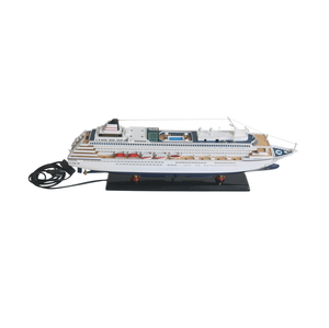 Modèle de bateau de croisière en bois artisanal haut de gamme GIA NHIEN ASUKA II avec éclairage LED, modèle de paquebot de luxe à poser - Product Image 1