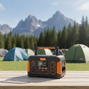 Generador Solar con Tomas de Corriente Alterna de 110v 230v, Estación de Energía Portátil de Alta Capacidad de 600w 1000w para Acampar y Caravanas con Carga Inalámbrica - Product Image 1