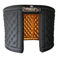 Cadres de photos 360 ° de forme ronde, lot de 1, fausses lumières, rvb, Portable, pour fêtes et mariages