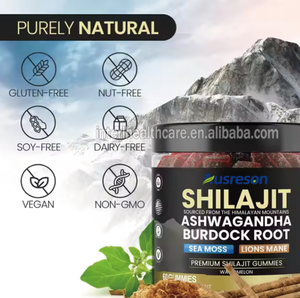 Ausreson Suplemento Shilajit Sea Moss Gummy Pure Organic Himalayan Shilajit Sea Moss Gummies con Ashwagandha - Product Image 6