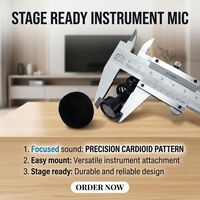 Système de microphone sans fil à condensateur cardioïde de haute qualité XTUGA NP01, XLR, réduction du bruit, plastique ABS, saxophone, violon