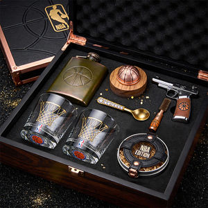 ชุดสูบบุหรี่วิสกี้ธีมบาสเกตบอล ของขวัญพรีเมียมสำหรับแฟน <span class=keywords><strong>NBA</strong></span> และผู้รู้จักวิสกี้ - Product Image 1