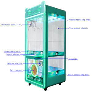 Máquina recreativa de grúa de garras personalizada Lifun, barata, para capturar muñecos de premio, con aceptador de billetes y monedas, juegos de venta de juguetes - Product Image 6