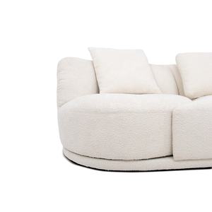 Ensemble de <span class=keywords><strong>causeuse</strong></span> de salon moderne de luxe dernier cri canapé sans cadre 3 places pour mariage canapé inclinable pivotant avec pouf - Product Image 4
