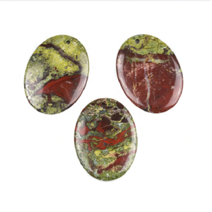 Alta calidad dragón jaspe joyería ovalada colgante piedra ovalada cabujón joyería piedra Natural curación cristal piedra preciosa mayorista - Product Image 1