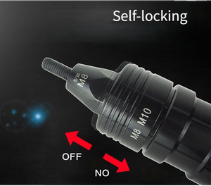 Pistola de <span class=keywords><strong>remache</strong></span> ciego de aleación de aluminio de mano resistente para construcción y uso industrial - Product Image 6