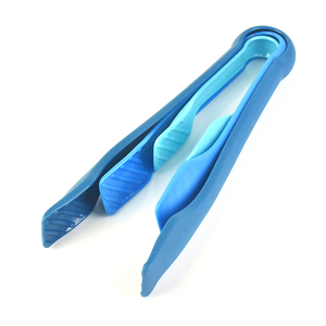 3 unids/<span class=keywords><strong>set</strong></span> de pinzas para alimentos resistentes al calor, pinzas para alimentos de silicona duraderas de plástico, pinzas para alimentos de cocina convenientes para ensalada de barbacoa - Product Image 5