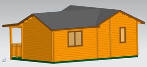 Salle de stockage extérieure britannique préfabriquée petite maison d'hôtes modulaire petite maison en bois préfabriquée familiale <span class=keywords><strong>sur</strong></span> roues - Product Image 4