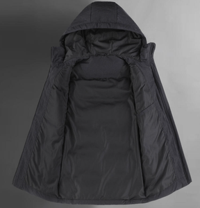 Chaleco informal de alta calidad para hombre, para otoño e invierno, con capucha, sin mangas, grueso y cálido, con bolsillos. - Product Image 3