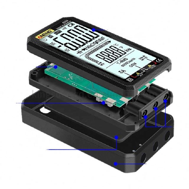 ANENG 620A Digital Smart Multimeter Transistor Testers 6000 Counts True RMS Auto Electrical Capacitance Meter Temp Resistance