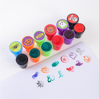 Vente en gros de timbres animaux patte de pâques lapin Halloween Noël jouets pour enfants cadeaux enseignant encouragement tampon kit de scellage