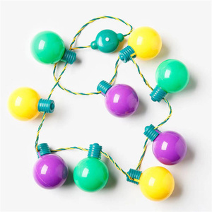 Collier de carnaval lumineux LED coloré clignotant <span class=keywords><strong>avec</strong></span> ampoules LED pour adolescents - Product Image 2
