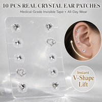 Patchs d'acupression auriculaire à micro-pression, graines auriculaires autocollantes 7 couleurs, boucles d'oreilles adhésives, OEM ODM Personnalisé Vente en gros