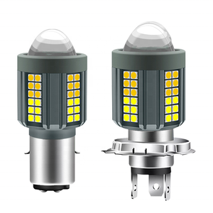 Ampoules de projecteurs <span class=keywords><strong>LED</strong></span> <span class=keywords><strong>BA20D</strong></span> H4 Haute luminosité Lentille laser pour moto Blanc Jaune Ampoules de phare de moto pour véhicules électriques - Product Image 1