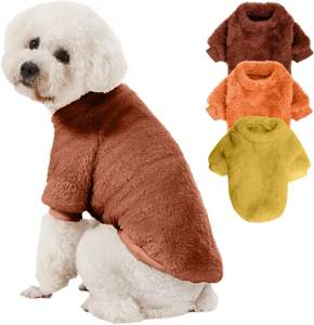 Großhandel 3er-Pack Hundepullover Weiche Warme Winter-Welpenkleidung für Kleine Hunde und Katzen - Product Image 4