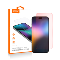 Protection d'écran en verre trempé anti-rayures 2.5D avec lumière rouge pour la protection des yeux pour iPhone 17 Pro Max 17 Air 16 Plus
