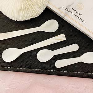 ช้อนไข่มุกน้ำจืดธรรมชาติ ช้อนเล็กสำหรับกาแฟ ไอศกรีม ของหวาน ช้อนสำหรับตักผง - Product Image 5