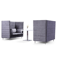 Muebles sueltos Highback Sofá de pantalla visual de 2 plazas para oficinas o salas de estar