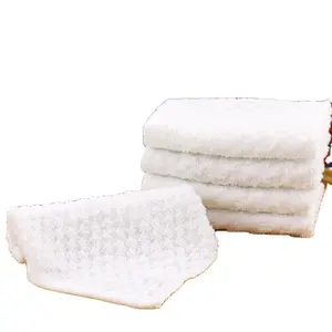 Gaoyang textile factory supplier white 100% cotton 14s for hotel cheap hand towel with pineapple rack jacquard