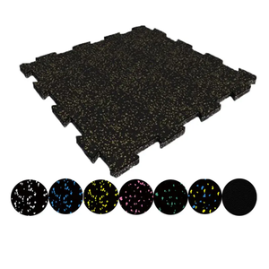Professional High-Density Interlocking Anti-Slip <b>Rubber</b> Gym <b>Floor</b> Mat Easy to Install Shock-Absorbing Roll for Outdoor Sport Use - Product Image 2