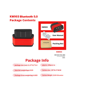 4.0 bluetooth kw906 mới 5.0 OBD2 hỗ trợ chẩn đoán lỗi xe hai chế độ iOS/Android - Product Image 4