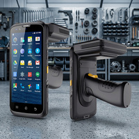 قارئ RFID محمول باليد رخيص الثمن يعمل بنظام أندرويد 15، يدعم ترددات UHF 865-868 ميجاهرتز مع قراءة NFC 13.56 ميجاهرتز وماسح ضوئي للرموز الشريطية وQR
