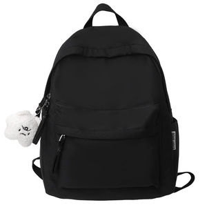 Yunuo 2038 Solid Color <b>Backpack</b> 14 In Unisex Student <b>Backpack</b> For Junior High <b>School</b> Students Leisure Travel - Product Image 5