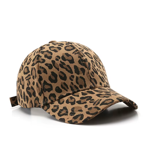 Casquettes de camionneur en gros – Casquette de baseball innovante personnalisée de haute qualité à imprimé léopard, casquette unisexe à 6 panneaux, unie, pour adultes - Product Image 3
