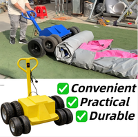 Matériel de location : Machine à enrouler à 8 roues avec réglage de vitesse, Easy Roller certifié CE pour l'extérieur