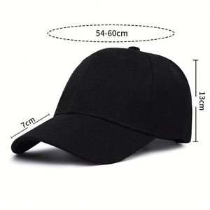 Gorra de Béisbol Deportiva Personalizada con Logotipo, de Algodón, Corona Profunda, Talla Grande, Ajustable, Visera Plana, Gorra Deportiva Lisa - Product Image 2