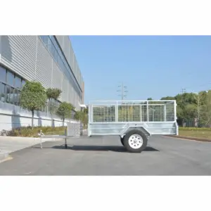 8x5 Galvanized single axle Box utility atv trailer