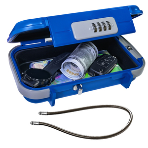 Portable Safe <b>Box</b>,Combination Safe with Removable Cable,Set Your Own Combination,For Travel,Family and Outdoor Camping - Product Image 2
