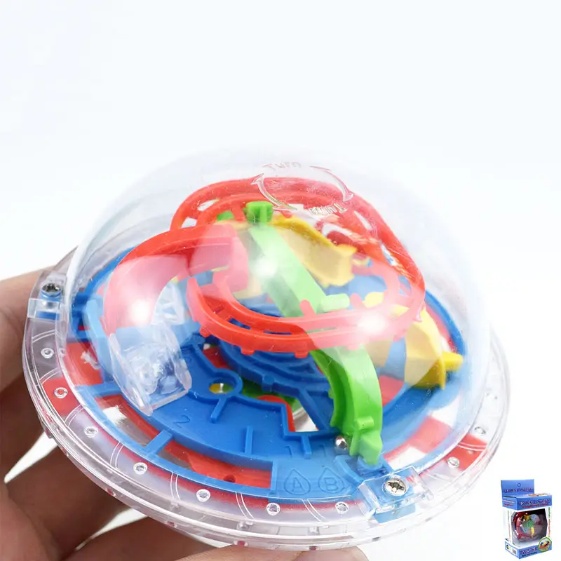 Groothandel Hot Selling Plastic Magische Barrières 3d Intellect Doolhof Spel Bal Speelgoed Voor Kinderen Kerstcadeaus Educatief Speelgoed