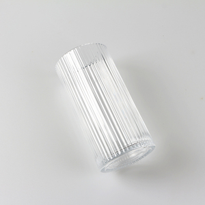 <span class=keywords><strong>Taza</strong></span> de Café de Vidrio Transparente Stripe de 370 ml al por Mayor - Product Image 4