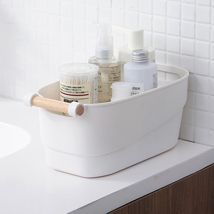 <span class=keywords><strong>Bagno</strong></span> di stoccaggio di plastica cestino con maniglia PP cestino di immagazzinaggio - Product Image 1