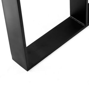 WEKIS Modern Farmhouse Design Metal <b>Table</b> Legs with <b>Black</b>/Clear Powder Coating for Outdoor Home Bar & Dining <b>Tables</b> - Product Image 3