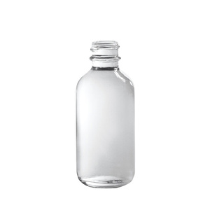 Glass Bottle Round 1oz Flint Boston Round Glass Bottle