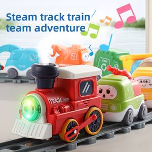 Ensemble de <span class=keywords><strong>train</strong></span> électrique sur rail en plastique pour l'éducation précoce des enfants MILI, jouet de construction de <span class=keywords><strong>train</strong></span> pour bébé, jouet éducatif - Product Image 5