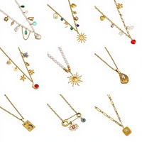 Collier pendentif en perles et coquillages de quartz, chaîne de clavicule étoile à cinq branches, bijou mignon unisexe, cadeau