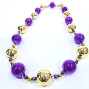 Collier de perles géantes en plastique de 54 pouces pour le Mardi Gras de la Nouvelle-<span class=keywords><strong>Orléans</strong></span>, accessoire festif pour défilé, cadeau pour fête à thème Mardi Gras - Product Image 5