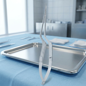 Ciseaux à ressort manuels en acier inoxydable de classe II, à lame droite, pour micro-chirurgie vasculaire, forceps chirurgical pour la chirurgie générale, kit chirurgical - Product Image 4