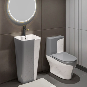 Offre Spéciale Siphon Ensemble de Toilette Lavabo <span class=keywords><strong>Main</strong></span> Lavabo En Céramique Sanitaire salle de Bains Cuvette En Porcelaine Avec évier - Product Image 1