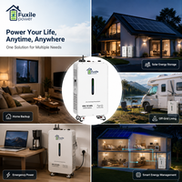 Système de stockage d'énergie solaire domestique hors réseau, système de secours d'urgence tout-en-un, 10 kWh, 6200 W, batterie LiFePO4, fonction parallèle évolutive